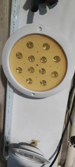 چراغ استخری توکار 36 وات فول کالر بدنه آلومینیوم IP68
