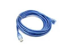 خرید و قیمت کابل افزایش طول usb آبی شیلددار