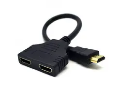 خرید و قیمت تبدیل 1 به 2 HDMI با کابل برند enet