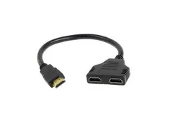 خرید و قیمت تبدیل 1 به 2 HDMI با کابل برند enet