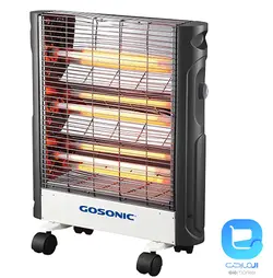بخاری برقی 1800 وات گوسونیک مدل GEH302رنگ مشکی با ضمانت اصلی گوسونیک - فروشگاه اینترنتی المارکت
