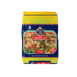 ماکارونی شلز سبزیجات زر ماکارون مقدار 500 گرم
