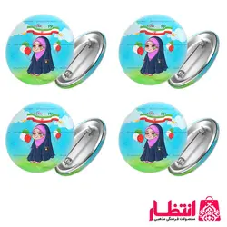 پیکسل طرح دختر انقلاب بسته 100 عددی