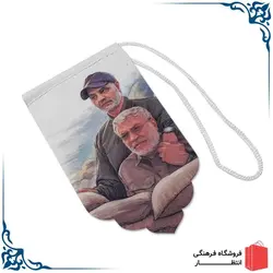 آویز خودرو طرح حاج قاسم و ابومهدی