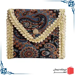 جانماز ترمه آبی کد2