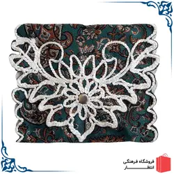 جانماز ترمه دوتکه سبز کد2