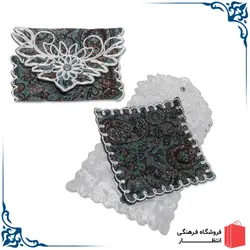 جانماز ترمه دوتکه سبز