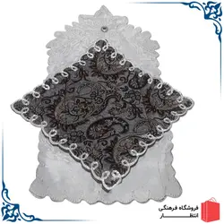 جانماز ترمه دوتکه طوسی