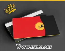 استیکر کارتی گوزنی در آستانه غروب SCT (75)