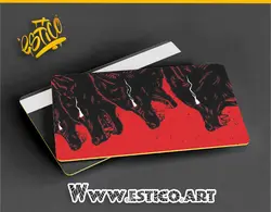 استیکر کارتی به رنگ گرگ SCT (76)