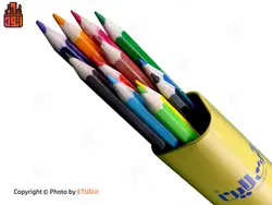 مداد رنگی 12 رنگ استوانه ای آرت لاین مدل ECP-12MT/IL