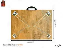 میز تحریر تاشو شیب دار ایلیا سایز 70 | اتود | 1299