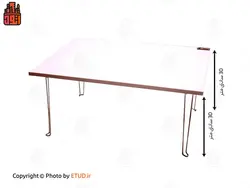 میز تحریر تاشو بدون شیب ایلیا سایز 70 | اتود | 1298