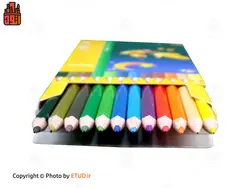 مداد رنگی 12 رنگ فکتیس با جعبه مقوایی | اتود | 51