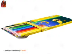 مداد رنگی 12 رنگ فکتیس با جعبه مقوایی | اتود | 51