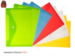 پوشه دکمه دار A5 طلقی | اتود | 1489