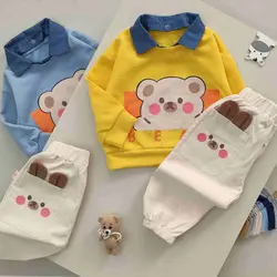 ست خرس لپ گلی کد 1237 - فندق شاپ - لباس نوزاد و کودک