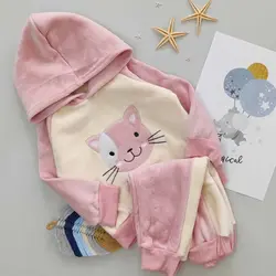 هودی شلوار پیشی کد 1178 - فندق شاپ - لباس نوزاد و کودک