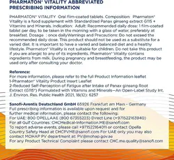 خریدمکمل دارویی Pharmaton Vitality Multivitamin with Ginseng for Energy - 30 Caplets - فاپلازا