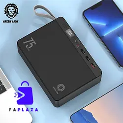 پاور بانک پاور ولت مگا گرین لاین 75000 میلی آمپر ساعت | Green Lion 75000mAh Power Volt Mega  Capacity Power Bank