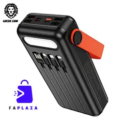 پاور بانک خورشیدی قابل حمل 30000 میلی آمپر ساعت گرین لاین | Green Lion 30000mAh Solar Portable Power  Bank