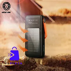 پاور بانک خورشیدی قابل حمل 30000 میلی آمپر ساعت گرین لاین | Green Lion 30000mAh Solar Portable Power  Bank