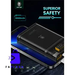 پاور بانک سوپر فست شفاف 20000 میلی آمپر گرین لاین | Green Lion Super Fast Transparent Power Bank 20000mAh