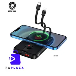 پاور بانک مگ سیف 10000 میلی آمپر گرین لاین | Green Lion 10000mAh 2 In 1 MagSafe Power  Bank