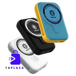 پاور بانک موناکو مگ سیف 10000 میلی آمپر گرین لاین | Green Lion Monaco Magsafe Power Bank 10000mAh