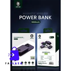 پاور بانک موناکو مگ سیف 10000 میلی آمپر گرین لاین | Green Lion Monaco Magsafe Power Bank 10000mAh