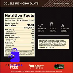 پودر پروتئین شکلاتی 100 درصد وی گلد استاندارد اپتیموم نوتریشن 160 اونس | Optimum Nutrition (ON) Gold Standard 100% Whey Protein Primary Source Isolate Chocolate, - فاپلازا
