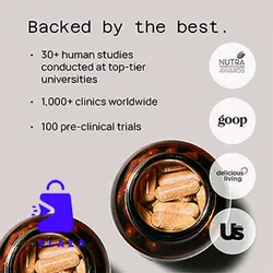 کپسول گیاهی آهک آمینیو ساپورت کینوکو پلاتینیوم 750 میلی گرم | Quality of Life Premium Kinoko Platinum AHCC Herbal Supplement, 750mg - فاپلازا