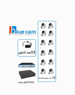 گروه فنی مهندسی آبتین فرادید برتر - پکیج ۱۲ دوربین دام ۵ مگاپیکسل بلوکم