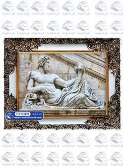 تابلو فرش تندیس سرباز و مشعل کد: 102807