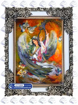 تابلو فرش چنگ کد: 10055