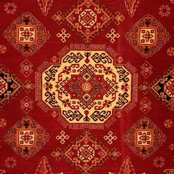 فرش گبه قشقایی طرح نگاره لاکی 700 شانه 9012