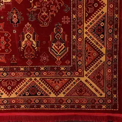 فرش گبه قشقایی طرح نگاره لاکی 700 شانه 9012