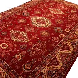 فرش گبه قشقایی طرح نگاره لاکی 700 شانه 9012