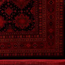 فرش گبه بلوچ طرح سیاهتاب 700 شانه کد 9015