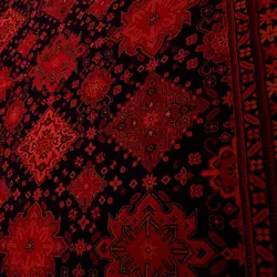 فرش گبه بلوچ طرح سیاهتاب 700 شانه کد 9015