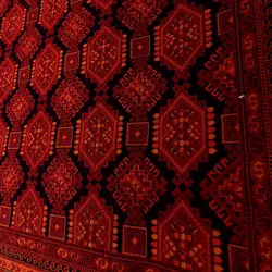 فرش گبه بلوچ طرح آشفته 700 شانه کد 9014