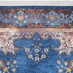 گبه طرح زانیس 1000 شانه رنگ کاربنی کد 100361
