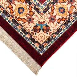 فرش گبه طرح فلور لاکی حاشیه کرم کد 900411
