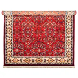 فرش گبه طرح فلور لاکی حاشیه کرم کد 900411