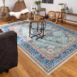 فرش گبه طرح اصیل سنتی هریس کد 100353