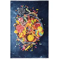 فرش آشپزخانه طرح پاستیل و آبنات کد 101450 (700 شانه تراکم 3300 )