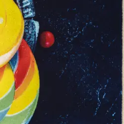 فرش آشپزخانه طرح پاستیل و آبنات کد 101450 (700 شانه تراکم 3300 )