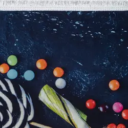 فرش آشپزخانه طرح پاستیل و آبنات کد 101450 (700 شانه تراکم 3300 )