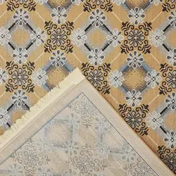 گلیم طرح لوزی چهارگل 320 شانه کد 610807