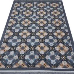 گلیم طرح لوزی چهارگل 320 شانه کد 610807